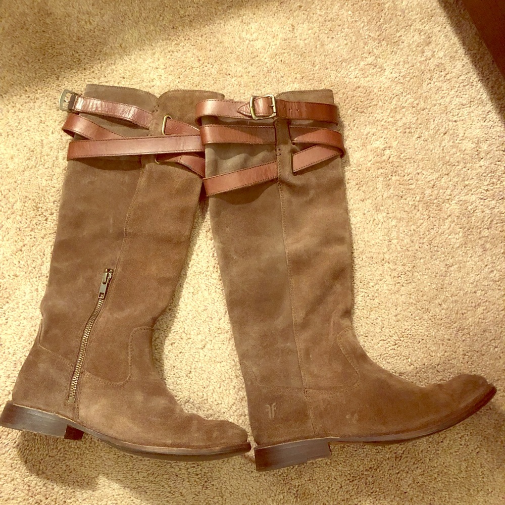 Frye suede boots